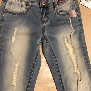 juniors YMI american flag skinny jeans